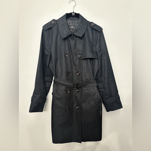 Coach Women’s Trench Coat - Black - Size XL - Excellent condition. - Picture 10 of 10